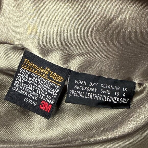 Y2K Wilsons Leather Pelle Studio Leather Trench Coat Double Breasted Size M - Picture 12 of 12